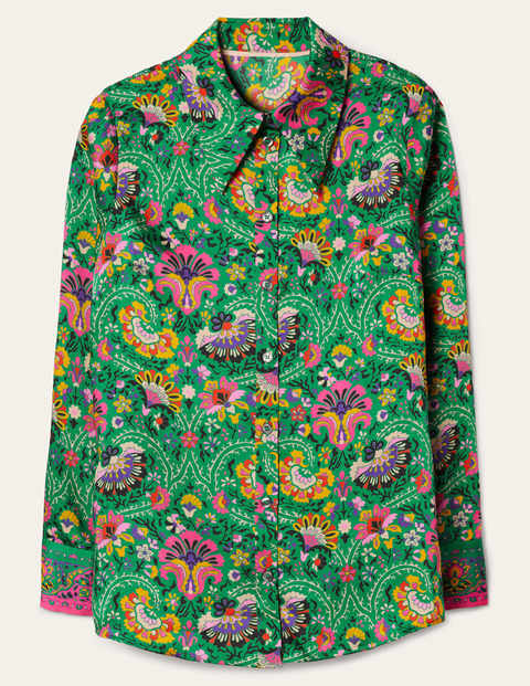 Chemise longue Rosa - Imprimé floral vert Chemise longue Rosa - Imprimé floral vert