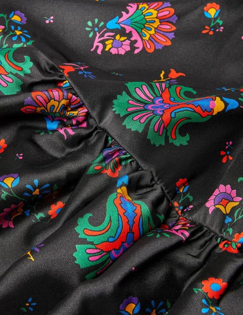 Icons Raglan Maxi Dress - Black Opulent Posy Icons Raglan Maxi Dress - Black Opulent Posy