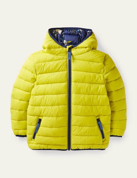 보덴 걸즈 자켓 Boden 코스y Pack-away Padded Jacket - Maximillion Yellow