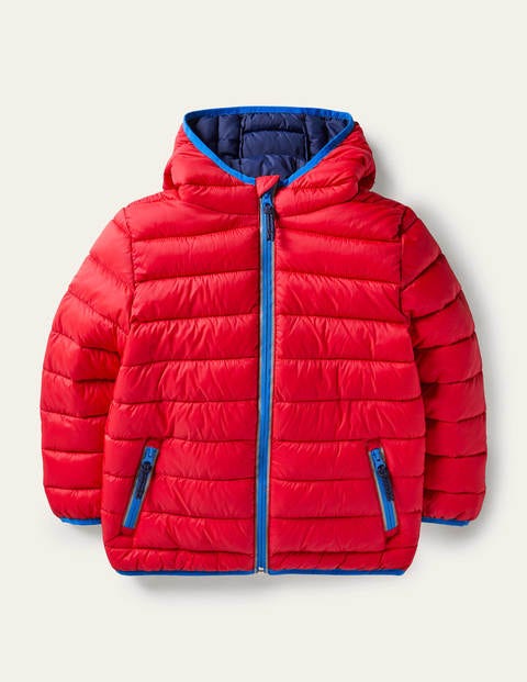 보덴 보이즈 숏패딩 Boden 코스y Pack-away Padded Jacket - Rockabilly Red