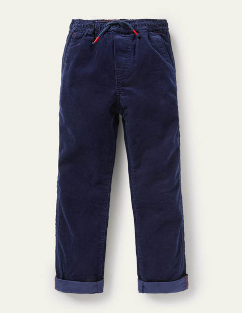 Lässige schmale Hose zum Hineinschlüpfen - Schuluniform-Navy, Cord Lässige schmale Hose zum Hineinschlüpfen - Schuluniform-Navy, Cord