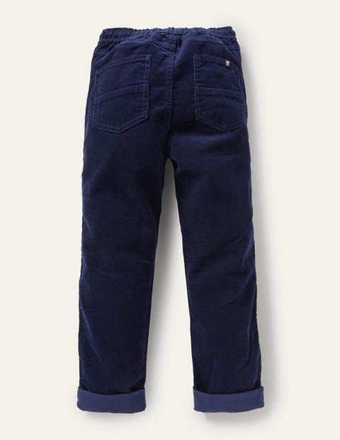 Lässige schmale Hose zum Hineinschlüpfen - Schuluniform-Navy, Cord Lässige schmale Hose zum Hineinschlüpfen - Schuluniform-Navy, Cord