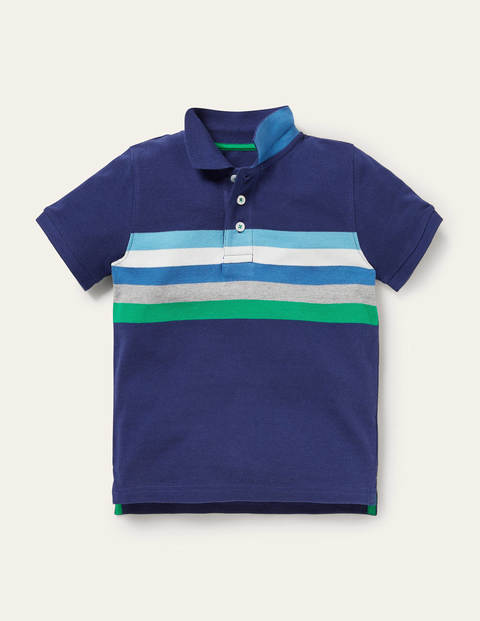 Piqué Polo Shirt - Starboard Blue/Multi Piqué Polo Shirt - Starboard Blue/Multi