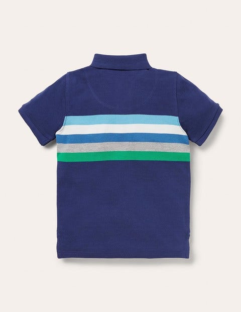 Piqué Polo Shirt - Starboard Blue/Multi Piqué Polo Shirt - Starboard Blue/Multi