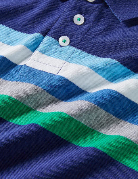 Piqué Polo Shirt - Starboard Blue/Multi Piqué Polo Shirt - Starboard Blue/Multi
