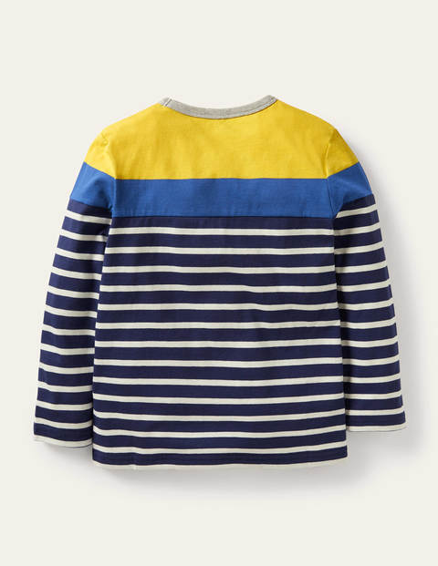 Colourblock Breton T-Shirt - Sweetcorn Yellow/Navy Colourblock Breton T-Shirt - Sweetcorn Yellow/Navy