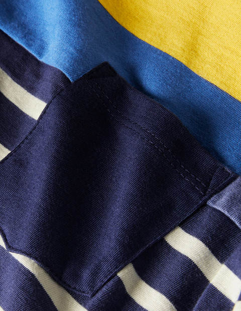Colourblock Breton T-Shirt - Sweetcorn Yellow/Navy Colourblock Breton T-Shirt - Sweetcorn Yellow/Navy