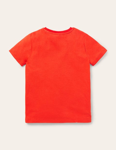 T-Shirt mit Action-Applikation - Raketenrot, Dackel T-Shirt mit Action-Applikation - Raketenrot, Dackel