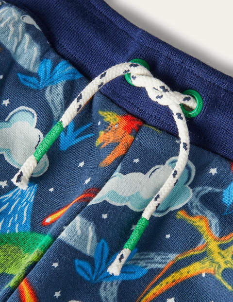 Printed Joggers - Stormy Blue Dinosaurs Printed Joggers - Stormy Blue Dinosaurs