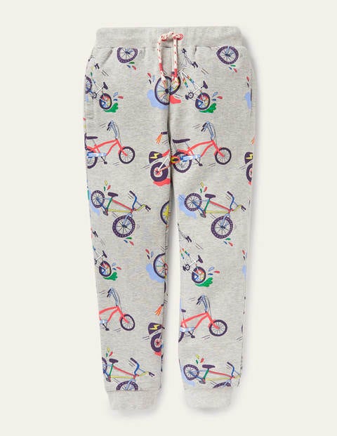 Printed Joggers - Grey Marl Bikes Printed Joggers - Grey Marl Bikes
