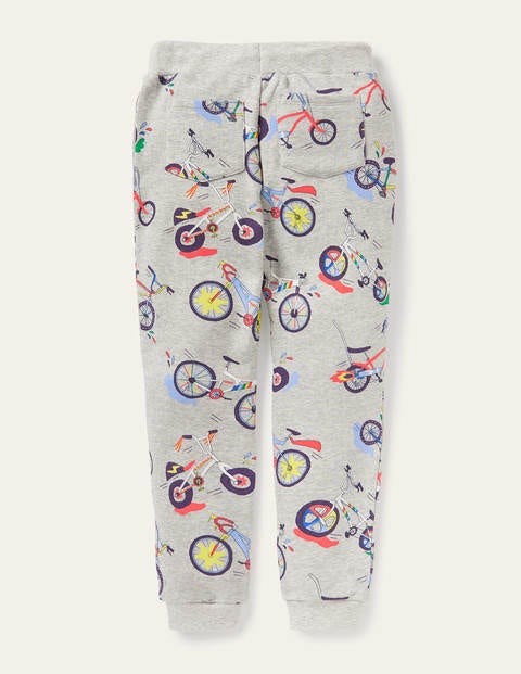 Printed Joggers - Grey Marl Bikes Printed Joggers - Grey Marl Bikes