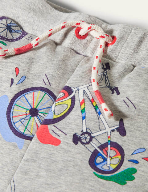 Printed Joggers - Grey Marl Bikes Printed Joggers - Grey Marl Bikes