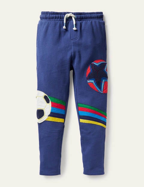 Jogginghose mit Applikation - Segelblau, Fußball Jogginghose mit Applikation - Segelblau, Fußball