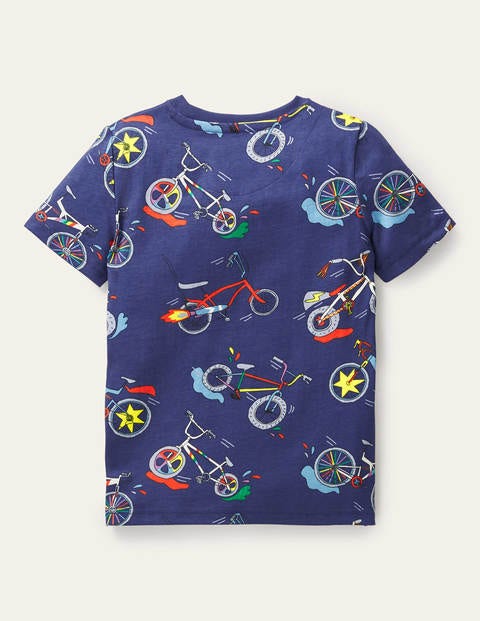 Short-sleeved Printed T-shirt - Starboard Bonkers Bikes Short-sleeved Printed T-shirt - Starboard Bonkers Bikes