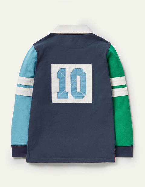 Rugbyshirt - Elisabethanisches Blau/Grün