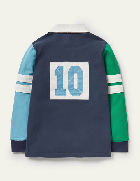 Rugbyshirt - Elisabethanisches Blau/Grün Rugbyshirt - Elisabethanisches Blau/Grün
