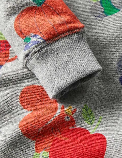 Printed Sweatshirt - Grey Marl Bonkers Conkers Printed Sweatshirt - Grey Marl Bonkers Conkers
