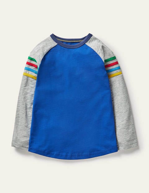 Raglan-Oberteil - Blitzblau Raglan-Oberteil - Blitzblau