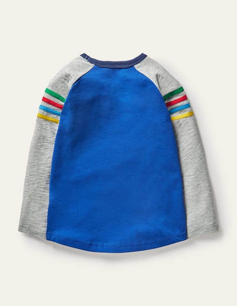 Raglan-Oberteil - Blitzblau Raglan-Oberteil - Blitzblau