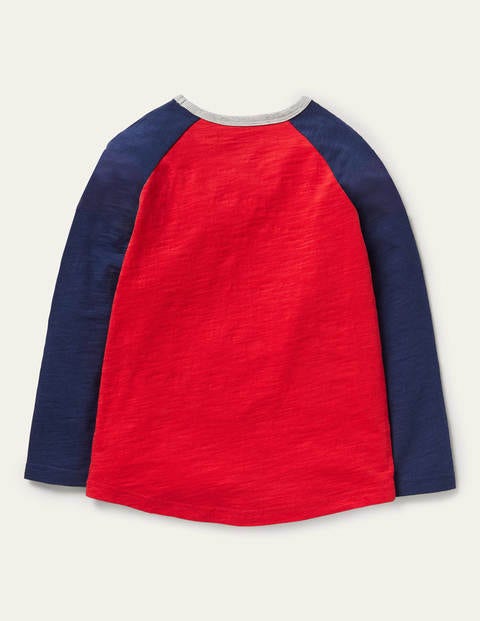 Raglan T-Shirt - Rocket Red/Starboard Blue Raglan T-Shirt - Rocket Red/Starboard Blue