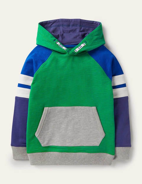 Sweat à capuche sportif colourblock - Vert des Highlands/bleu brillant Sweat à capuche sportif colourblock - Vert des Highlands/bleu brillant