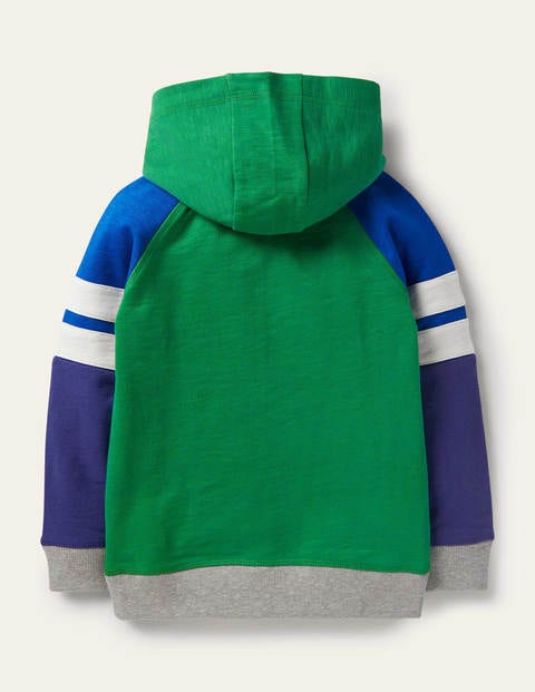 Sweat à capuche sportif colourblock - Vert des Highlands/bleu brillant Sweat à capuche sportif colourblock - Vert des Highlands/bleu brillant