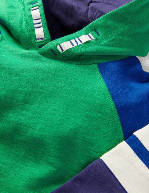 Sweat à capuche sportif colourblock - Vert des Highlands/bleu brillant Sweat à capuche sportif colourblock - Vert des Highlands/bleu brillant