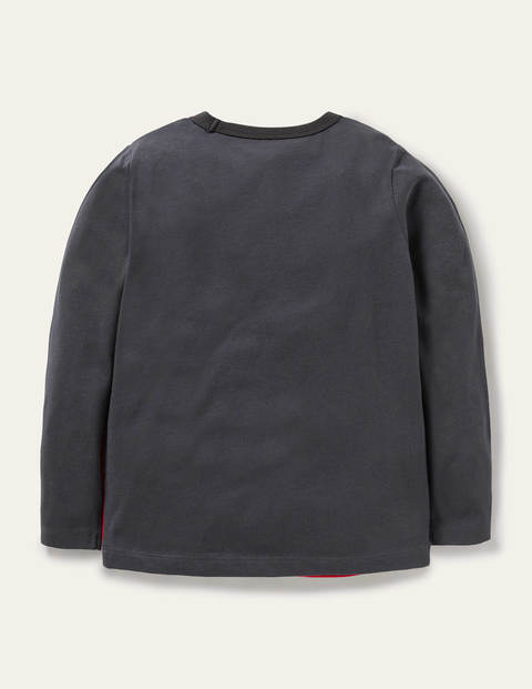 Space Appliqué T-shirt - Soot Grey Rover Space Appliqué T-shirt - Soot Grey Rover