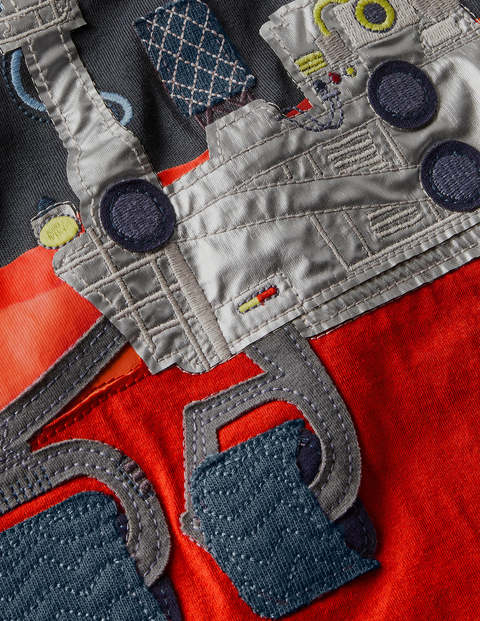 Space Appliqué T-shirt - Soot Grey Rover Space Appliqué T-shirt - Soot Grey Rover