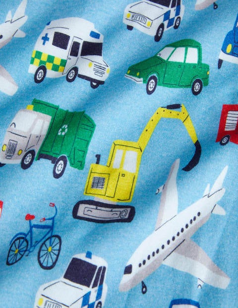 Twin Pack Snug Pajamas - Surfboard Blue Vehicles Twin Pack Snug Pajamas - Surfboard Blue Vehicles