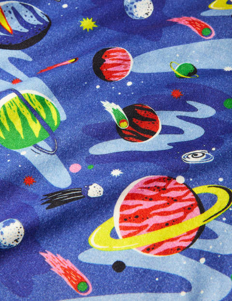 Twin Pack Snug Pajamas - Bright Blue Space Twin Pack Snug Pajamas - Bright Blue Space