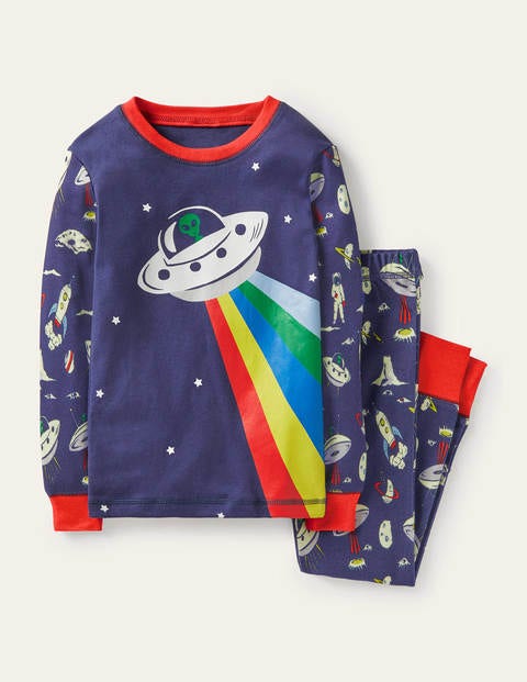 Snug Long John Pyjamas - Starboard Blue UFO Snug Long John Pyjamas - Starboard Blue UFO