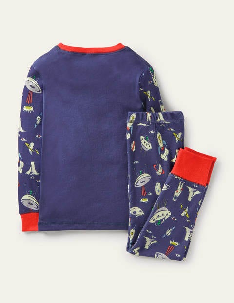 Snug Long John Pyjamas - Starboard Blue UFO Snug Long John Pyjamas - Starboard Blue UFO
