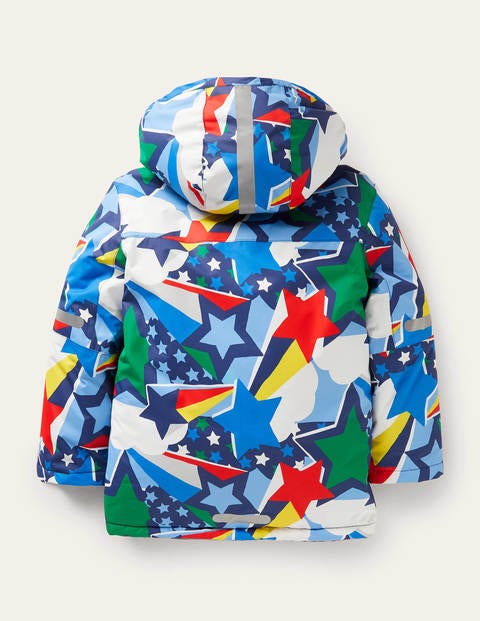 All-weather Waterproof Jacket - Bright Rainbow Stars All-weather Waterproof Jacket - Bright Rainbow Stars