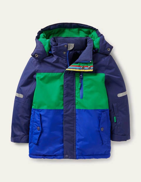 All-weather Waterproof Jacket - College Navy/Rich Emerald All-weather Waterproof Jacket - College Navy/Rich Emerald