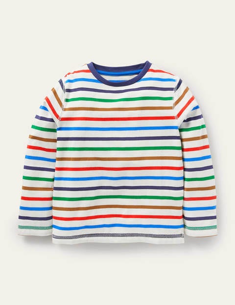Supersoft Long-sleeved T-shirt - Ivory/Rainbow Supersoft Long-sleeved T-shirt - Ivory/Rainbow