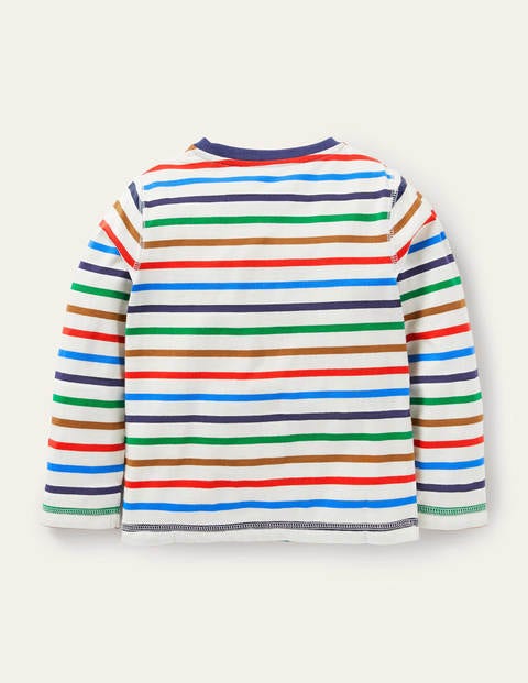 Supersoft Long-sleeved T-shirt - Ivory/Rainbow Supersoft Long-sleeved T-shirt - Ivory/Rainbow