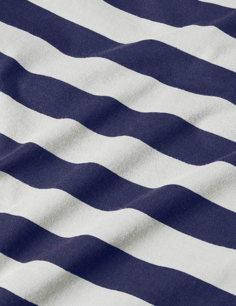 Superweiches Oberteil mit langen Ärmeln - Naturweiß/Schuluniform-Navy Superweiches Oberteil mit langen Ärmeln - Naturweiß/Schuluniform-Navy