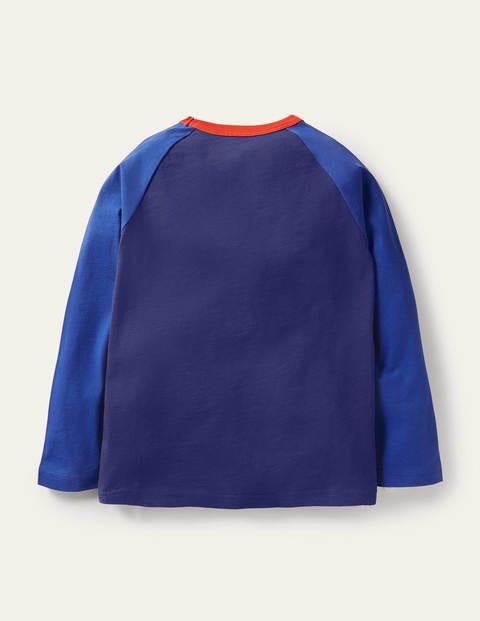 Glowing Space Raglan T-shirt - Starboard Blue/Navy Black Hole Glowing Space Raglan T-shirt - Starboard Blue/Navy Black Hole