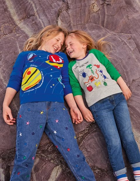 Glowing Space Raglan T-shirt - Grey Marl/Green Aliens Glowing Space Raglan T-shirt - Grey Marl/Green Aliens
