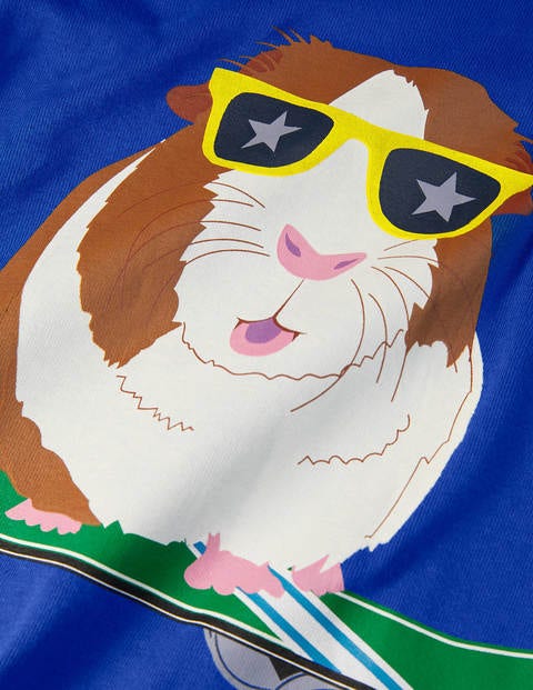 Snug Short John Pyjamas - Brilliant Blue Guinea Pig Snug Short John Pyjamas - Brilliant Blue Guinea Pig