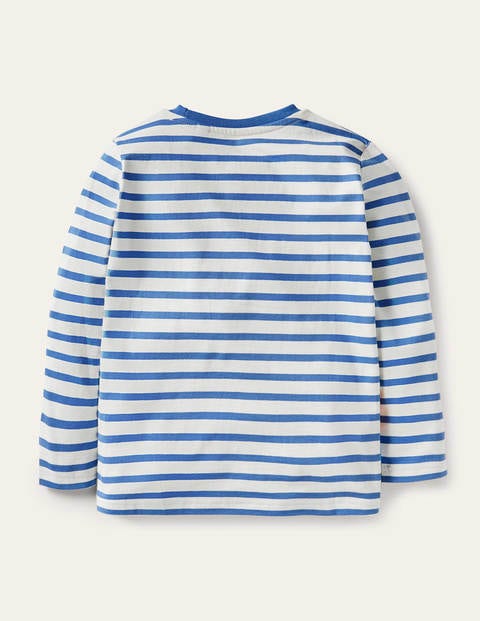 Fun Animal T-shirt - Ivory/Elizabethan Blue Safari Fun Animal T-shirt - Ivory/Elizabethan Blue Safari