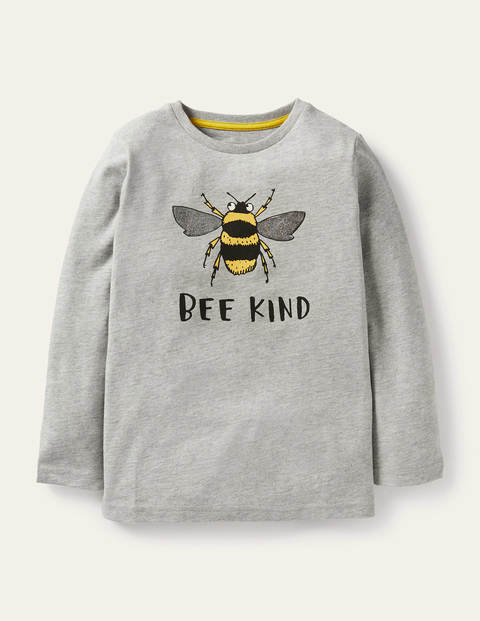 Graphic Animal T-shirt - Grey Marl Bee Kind Graphic Animal T-shirt - Grey Marl Bee Kind