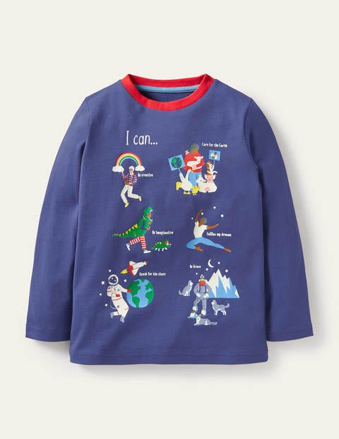 T-shirt I Can - Garçons géniaux bleu tribord T-shirt I Can - Garçons géniaux bleu tribord