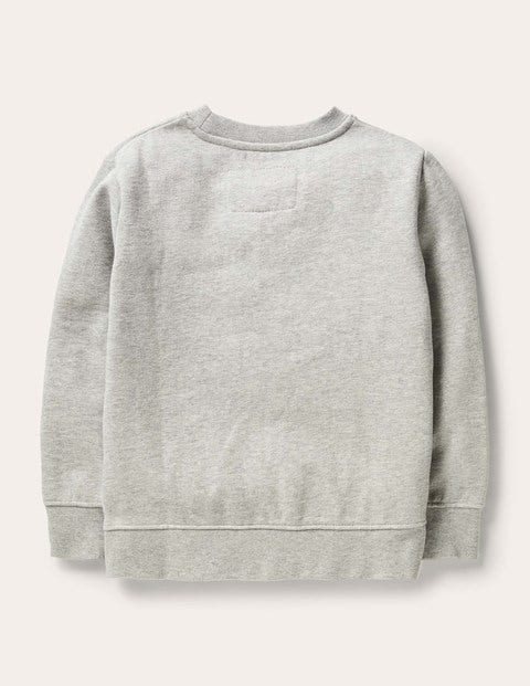 Appliqué Ball Sweatshirt - Grey Marl Appliqué Ball Sweatshirt - Grey Marl