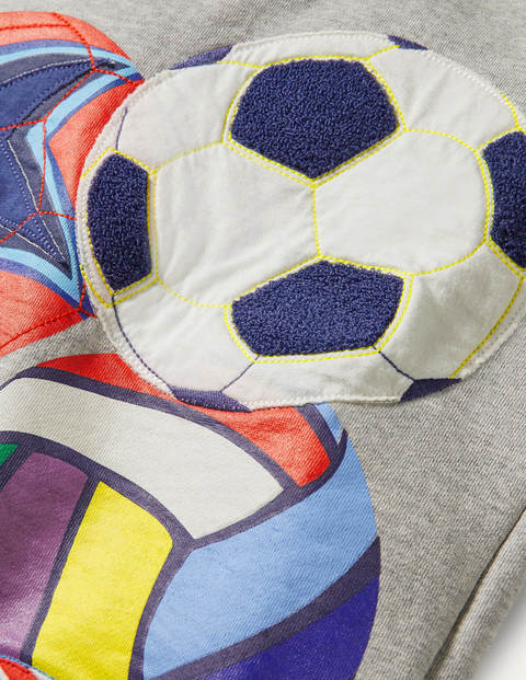 Appliqué Ball Sweatshirt - Grey Marl Appliqué Ball Sweatshirt - Grey Marl