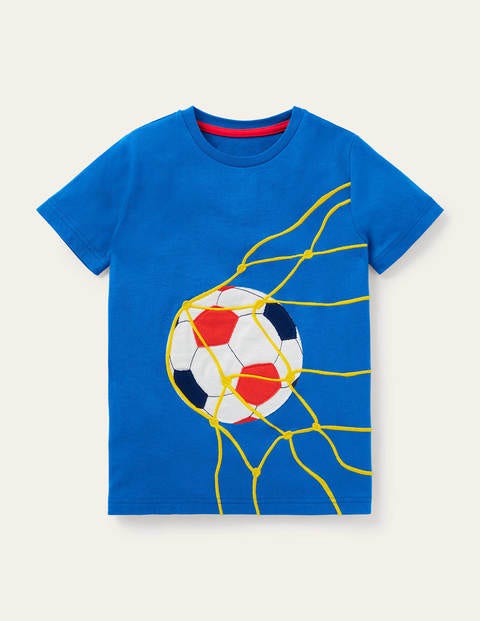Sports Appliqué T-shirt - Yogo Blue Football