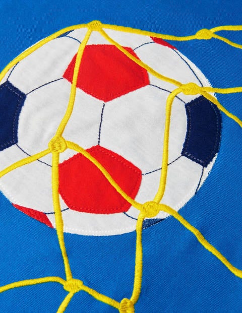 Sports Appliqué T-shirt - Yogo Blue Football Sports Appliqué T-shirt - Yogo Blue Football