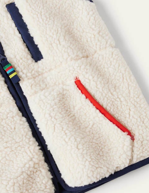 Weste mit Sherpafutter - Natur/Hellbraun Weste mit Sherpafutter - Natur/Hellbraun
