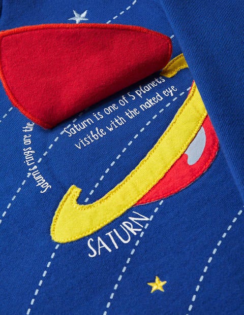 Lift-the-flap Space Sweatshirt - Brilliant Blue Space Lift-the-flap Space Sweatshirt - Brilliant Blue Space